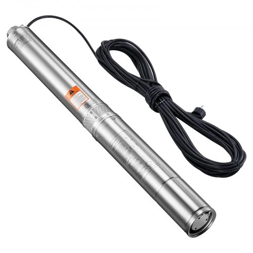 VEVOR Giluminis siurblys 1100 W, 230 V, 100 l/min, 75 m, nerūdijantis plienas, 20 m laidas