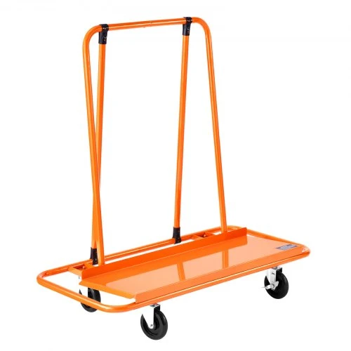 Koduva VEVOR gipso kartono vežimėlis su 816 kg keliamąja galia, plieno, su 4 pasukamais ratukais, oranžinis