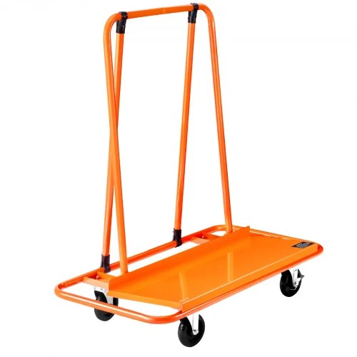 Koduva VEVOR gipso kartono vežimėlis su 816 kg keliamąja galia, plieno, su 4 pasukamais ratukais, oranžinis