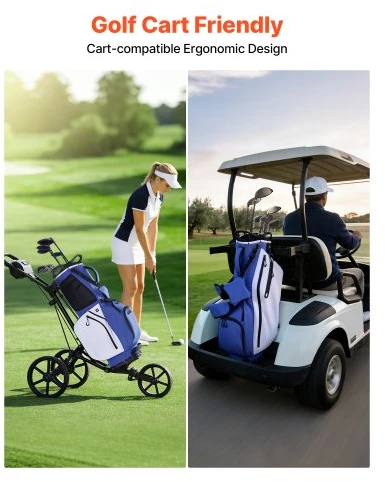 VEVOR Golfo krepšys, 7 skyrių viršus, poliesteris, 440 x 300 x 895 mm