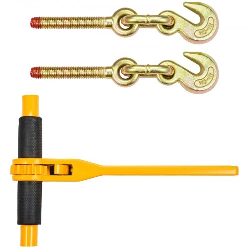 VEVOR Grandinių ir rišiklių rinkinys, 3/8"–1/2" reketiniai krovinio rišikliai, 9200 lbs, 2 rinkiniai