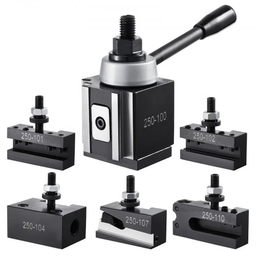 Koduva VEVOR greito keitimo įrankių laikiklio rinkinys, 6 vnt., 45# plienas, 64,5 x 64,5 x 76,2 mm