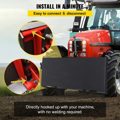 Koduva VEVOR greito tvirtinimo plokštė skid steer krautuvui, 3/8 col., 18,5 col.