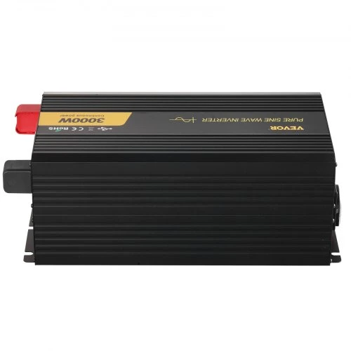 VEVOR Grynos sinusoidės keitiklis TP-3000W, 3000 W, 24 V DC į 230 V AC