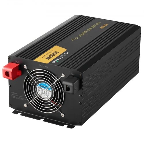VEVOR Grynos sinusoidės keitiklis TP-3000W, 3000 W, 24 V DC į 230 V AC