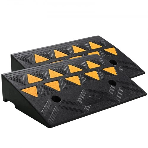 VEVOR Guminės bordiūro rampa, 2 vnt., 50 x 32 x 11 cm