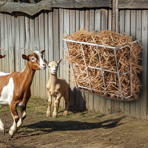 VEVOR Gyvulių šėrykla šienui, 18,5 gal, sieninė, plieninė, 24,4 col.