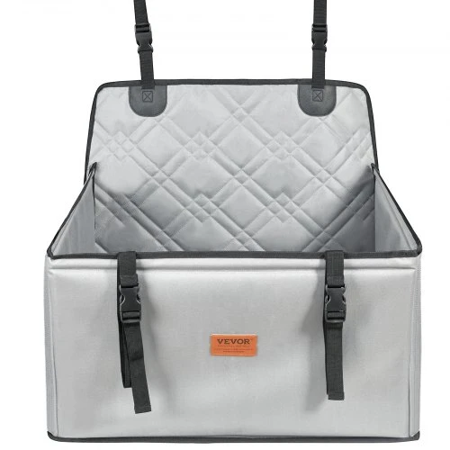 VEVOR Gyvūno automobilinė kėdutė šunims, pilka, 61 x 61 x 36 cm, iki 18 kg