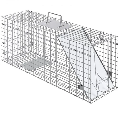 Koduva VEVOR gyvūnų gaudyklė-narvas 79 x 25 x 30,5 cm, sulankstoma, iš cinkuotos geležies, su rankena