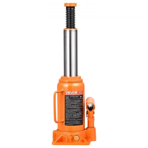 VEVOR Hidraulinis butelinis domkratas, 12 t, 205–400 mm kėlimo diapazonas, oranžinis