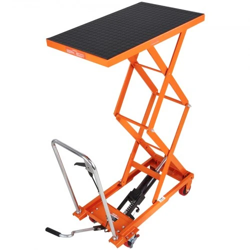 Koduva VEVOR hidraulinis kėlimo stalas vežimėlis, 150 kg, 1270 mm kėlimo aukštis, dvigubos žirklės