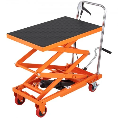 Koduva VEVOR hidraulinis kėlimo stalas vežimėlis, 150 kg, 1270 mm kėlimo aukštis, dvigubos žirklės