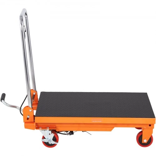 Koduva VEVOR hidraulinis kėlimo stalas vežimėlis, 150 kg keliamoji galia, 220–720 mm kėlimo aukštis, vienos žirklės, TF15