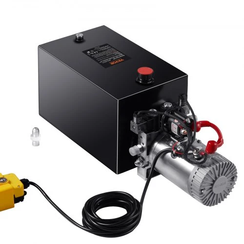 VEVOR Hidraulinis siurblys, 15 kvartų hidraulinis galios blokas, dvigubo veikimo, 12 V, 0,91 GPM, 3200 PSI
