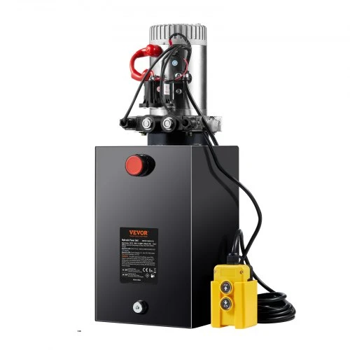 VEVOR Hidraulinis siurblys, 15 kvartų hidraulinis galios blokas, dvigubo veikimo, 12 V, 0,91 GPM, 3200 PSI