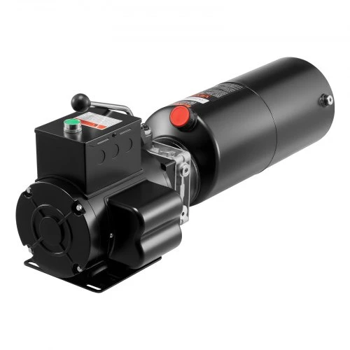 VEVOR Hidraulinis siurblys, AC 220 V, 10 kvarčių, vienpusio veikimo, 6,3 l/min, 22 MPa, juodas