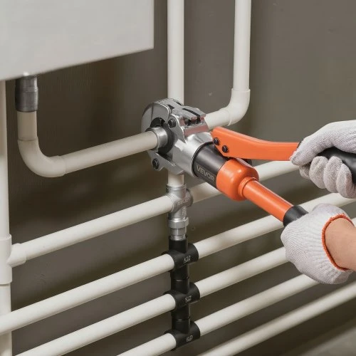 Koduva VEVOR hidraulinis vamzdžių užspaudimo įrankis PEX ir aliuminio-plastiko vamzdžių jungiamosioms detalėms, U16 U20 U25 U32 žandikauliai, lagaminas