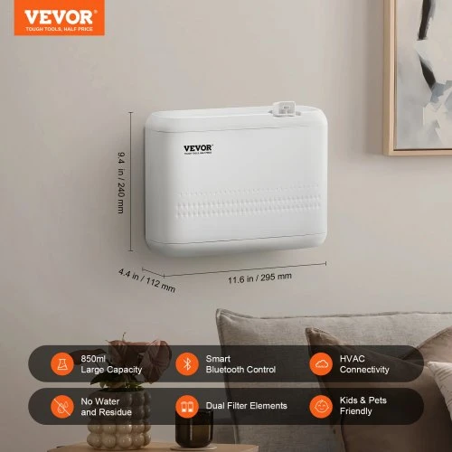 Drėkintuvas Koduva VEVOR HVAC kvapų difuzorius 850 ml, šalto oro, be vandens, 5000 ft²