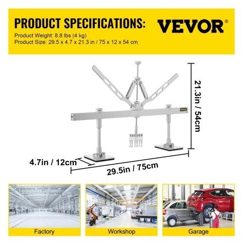 VEVOR Įlenkimų traukiklio svirties rinkinys, 75 cm, aliuminio lydinys
