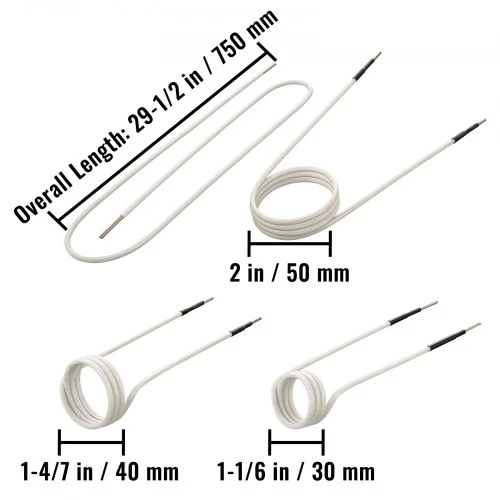 VEVOR Indukcinio šildytuvo ritės rinkinys, magnetinis mini rinkinys, 8 vnt.