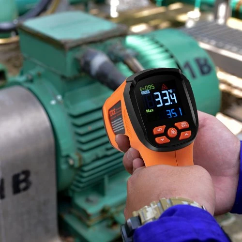 Koduva VEVOR infraraudonųjų spindulių termometras, -40~2732°F, dvigubo lazerio, bekontaktis