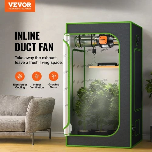 Ventiliatorius Koduva VEVOR inline duct fan GX-04-100, 102 mm, 200 CFM, 31 W