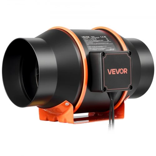 Ventiliatorius Koduva VEVOR inline duct fan kit su anglies filtru, 683 m³/h, 152,4 mm, HF-150PE
