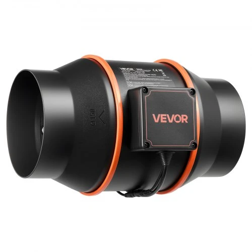 Ventiliatorius Koduva VEVOR inline duct fan kit su anglies filtru, 683 m³/h, 152,4 mm, HF-150PE