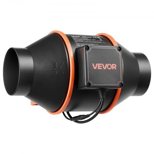Ventiliatorius Koduva VEVOR inline duct fan kit su anglies filtru, 349 m³/h, 101.6 mm, HF-100PE