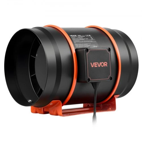 Ventiliatorius Koduva VEVOR inline duct fan kit su anglies filtru, 1372 m³/h, 203 mm, HF-200PE