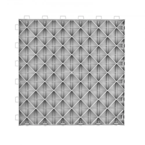Koduva VEVOR interlocking garažo plytelės, 25 vnt., 12 x 12 x 0,53 col. sidabrinės