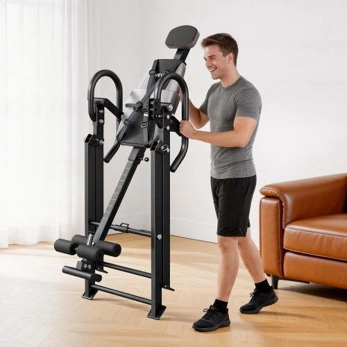 VEVOR Inversijos stalas, 136 kg, juodas ir pilkas, QD002C
