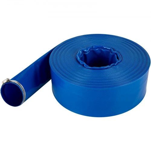 VEVOR Išleidimo žarna, 38 mm x 32 m, PVC audinio plokščia žarna, mėlyna