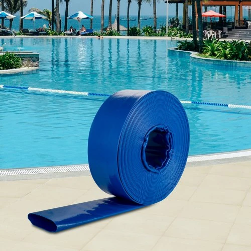 VEVOR Išleidimo žarna, 51 mm x 32 m, PVC audinio, su spaustukais, mėlyna
