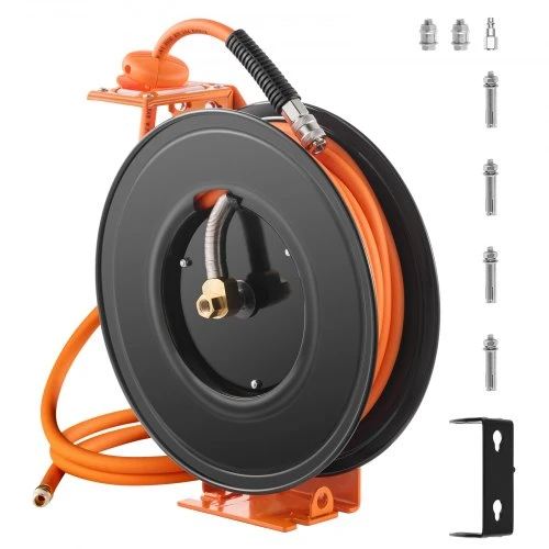 VEVOR Ištraukiamas oro žarnos ritė, 3/8 col. x 15,24 m, NT-A15