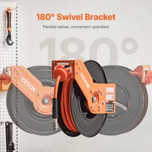 VEVOR Ištraukiamas oro žarnos ritė, 3/8 col. x 15,24 m, NT-A15