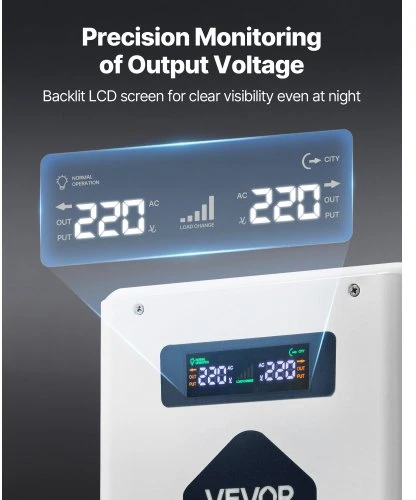 VEVOR Įtampos keitiklis, 3000 VA, 110 V į 220 V, HYDXMG--3000VA