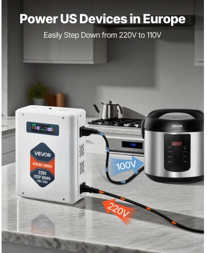 Koduva VEVOR įtampos keitiklis, 3000VA, HYDXOG--3000VA, 220V į 110V