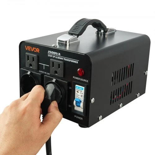 Koduva VEVOR įtampos keitiklis transformatorius, 1500VA, 110V/220V