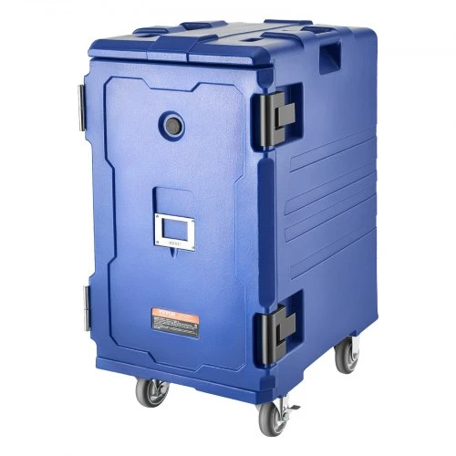 VEVOR Izoliuotas maisto dėklų vežimėlis BW-120, mėlynas, 120 l