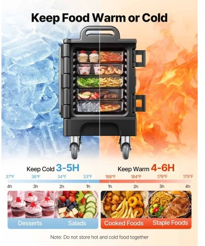 VEVOR Izoliuotas maisto indų konteineris BW-75, 75 l
