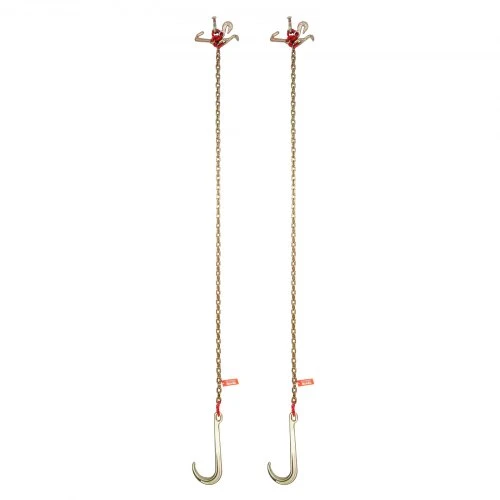 VEVOR J Hook grandininis traukimo komplektas, 2 vnt., 5/16" x 6 pėdų, G80, 5400 lbs