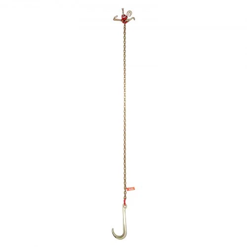 VEVOR J kablio grandinė 5/16" x 6 pėd. G80, 15" ilgio J kablio vilkimo grandinė su RTJ klasterio kabliu ir griebimo kabliu