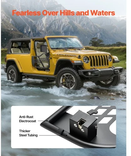 VEVOR Jeep vamzdinės durys, 2 durų, skirtos Jeep Wrangler JL ir Gladiator JT