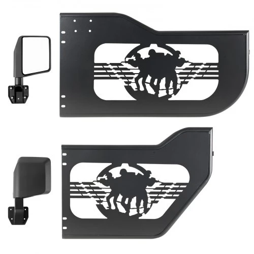 VEVOR Jeep vamzdinės durys, 4 durų, skirtos 2018–2026 Jeep Wrangler JL ir 2020–2026 Gladiator JT