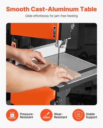 VEVOR Juostinis pjūklas medienai, 229 mm, 373 W, 90 mm, HBS230
