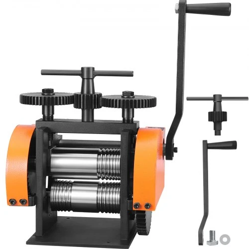 Koduva VEVOR juvelyrinis valcavimo staklių įrenginys, 45 mm, 3 viename, 0–6 mm