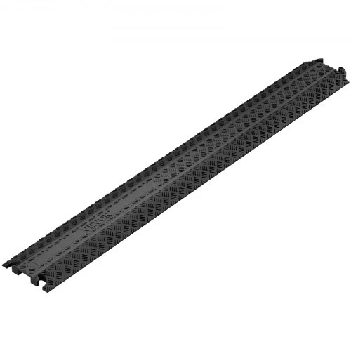 VEVOR Kabelio apsauginė rampa CP-1P-1, juoda, 100 x 13 x 2 cm