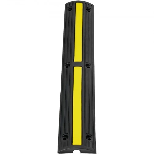 VEVOR Kabelio apsaugos rampa, 100 x 15 x 3,1 cm, 4 vnt., juoda / geltona