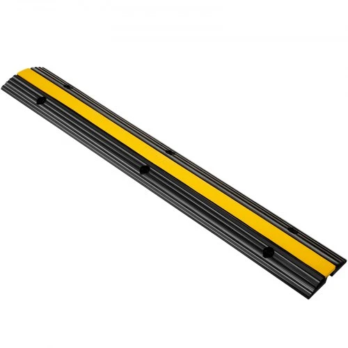 VEVOR Kabelio apsaugos rampa, 4 vnt., 102 x 15,5 x 3 cm, juoda / geltona